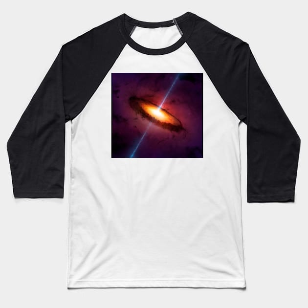 Active galactic nucleus, illustration (F011/7881) Baseball T-Shirt by SciencePhoto